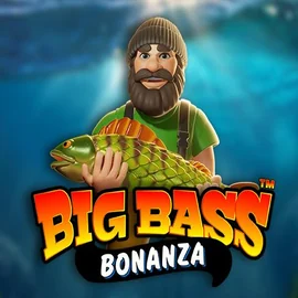 Big Bass Bonanza Slot gameplay — 5x3 fishing grid with fisherman wild and fish scatter symbols