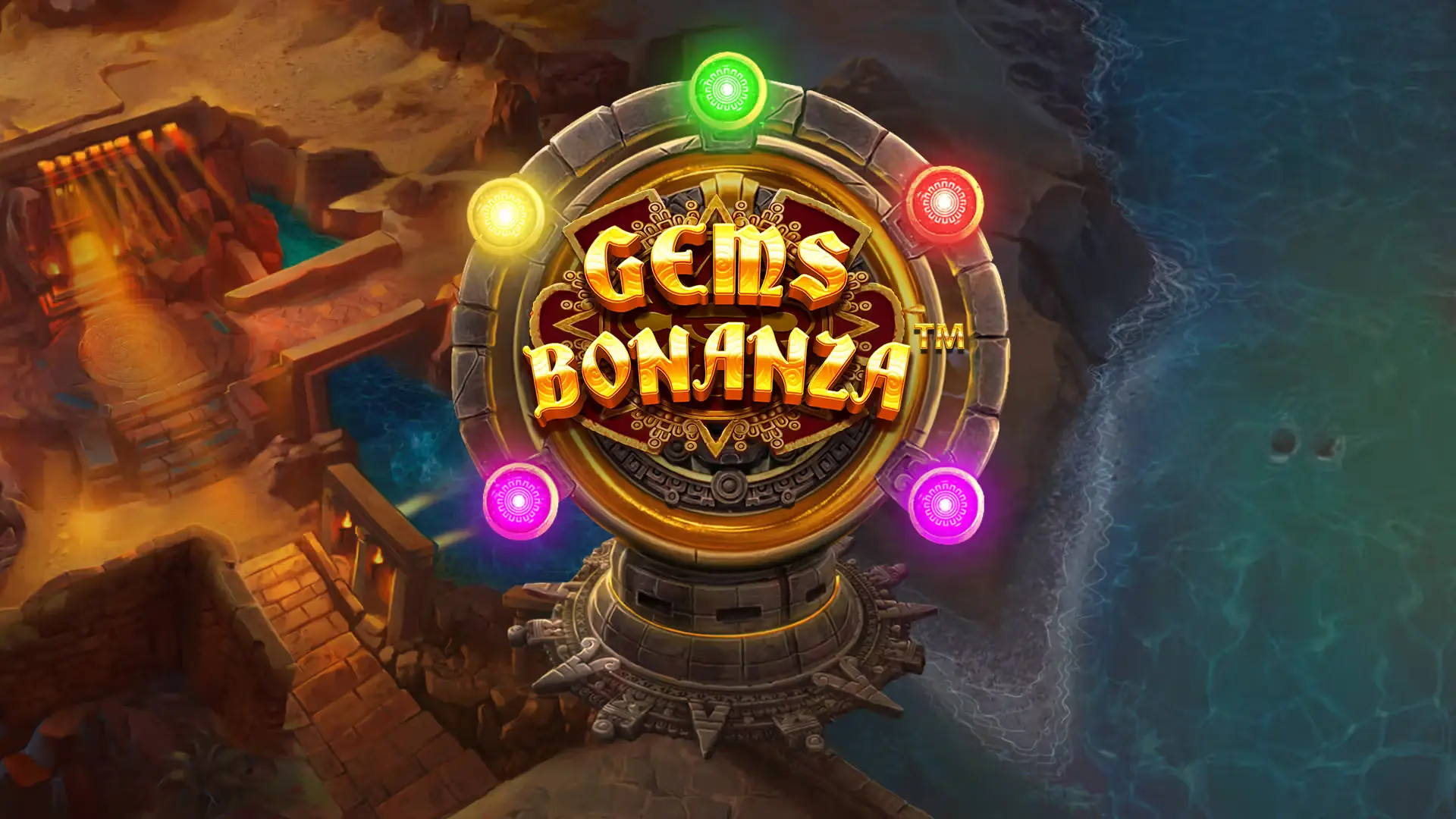 Gems Bonanza Slot — 8x8 cluster pays grid with Gold Fever Progressive Bonus